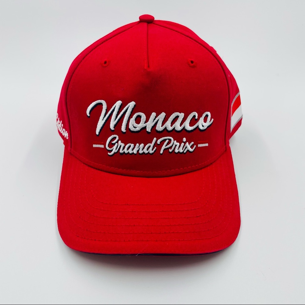 Peter Mc Andrew Monaco Grand Prix 78th Edition Red Racing Ball Cap Hat Mens TU - Picture 4 of 13
